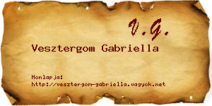Vesztergom Gabriella névjegykártya